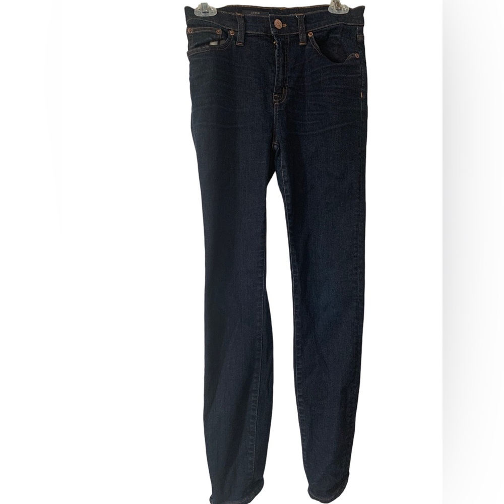 J Crew Dark Blue Wash Skinny Jeans US Size 27 Waist